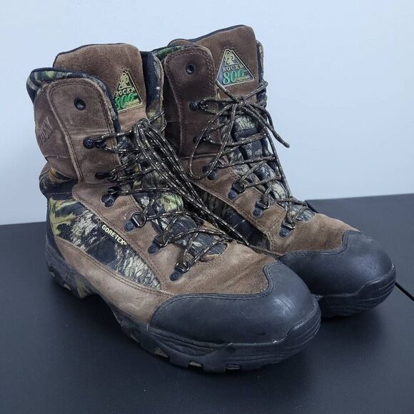 Rocky Mens Core 800g Insulated Boots Size 10W Camo Gore Tex Hunting Work Outdoor - Picture 1 of 7